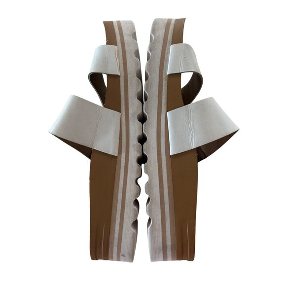 Reef Womens Cushion Vista High Cloud Size 9 Leather Slip On Beach Sandal Cork - Picture 6 of 10